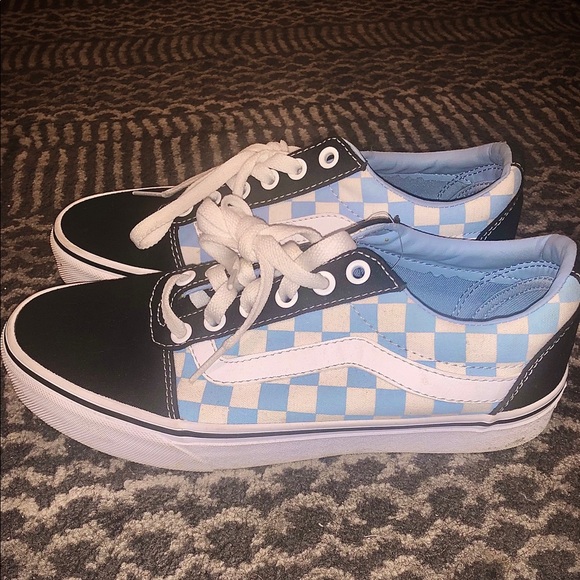 Light blue checkered vans - Picture 2 of 3